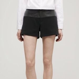 Rag & Bone 100% Lamb Leather Black Kelly Short Size 4